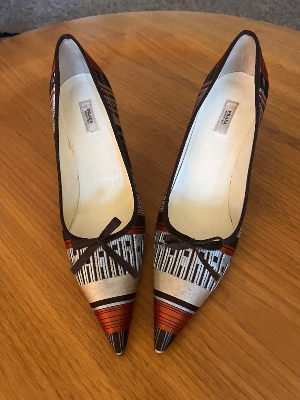Vintage Prada Satin Pumps